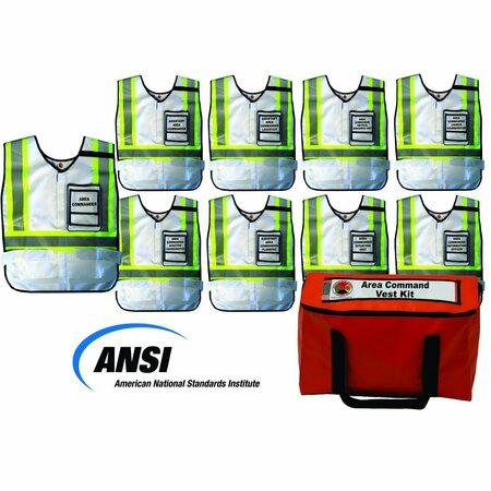 DISASTER MANAGEMENT SYSTEMS Area Command Vest Kit, Window Vests DMS-05305W